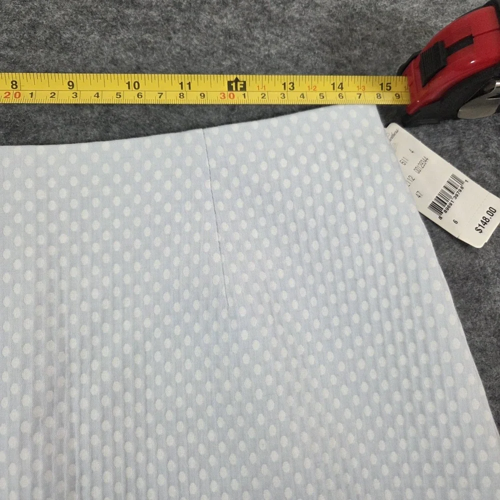 Brooks Brothers Pale Blue‎ Waffle Cotton Skirt Size 6 $148